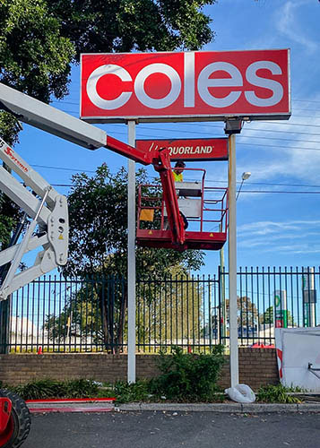 Coles Sign