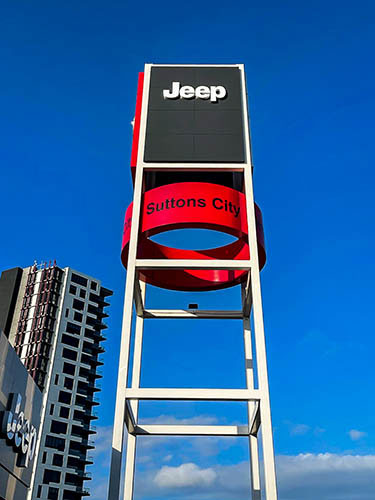 Jeep Dealer Pylon Sign