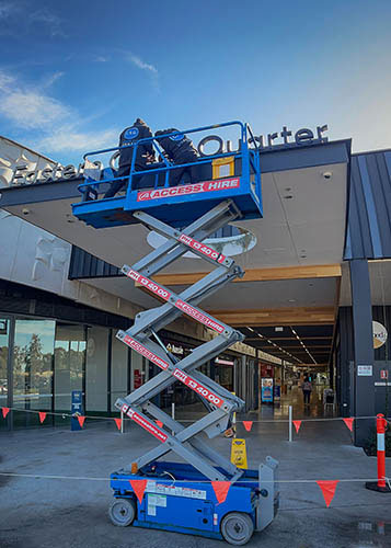 Shopping Centre Signage Install